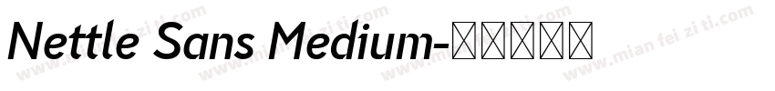 Nettle Sans Medium字体转换